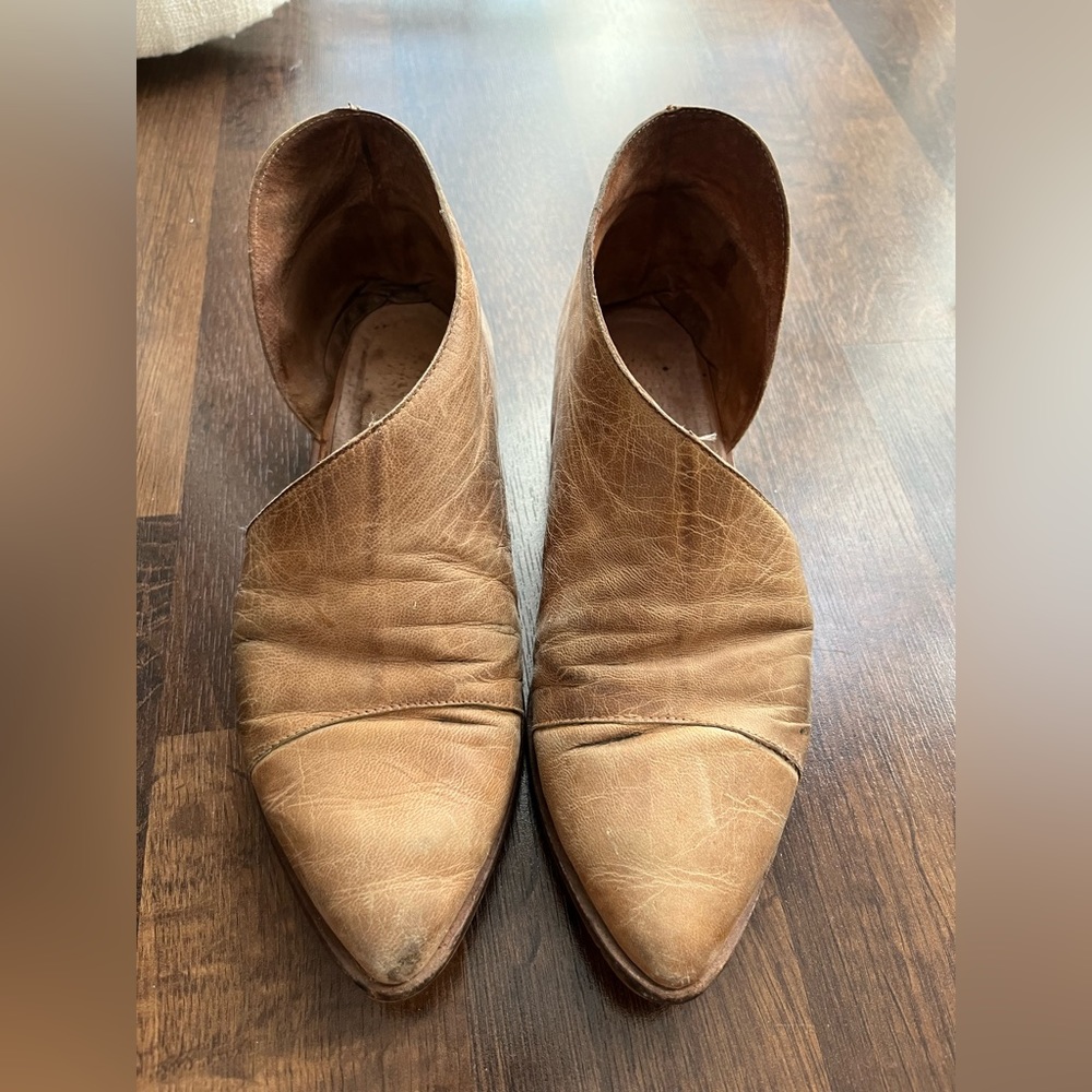Free People d’Orsay leather Royale flats - Size 38